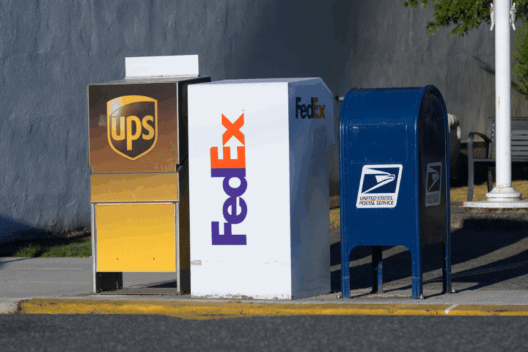 Parcel carrier mail boxes
